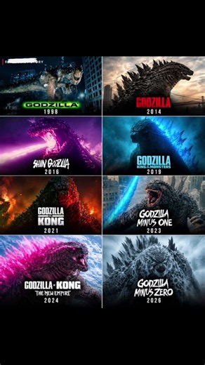 Godzilla Evolution (1998 - 2026) Is Insane! 🦖 #shorts