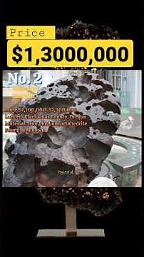 The 2nd most rare and expensive meteorite in the world. #meteor #meteorite