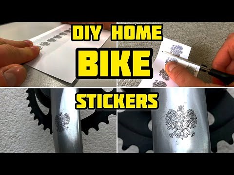 How to make DIY BIKE STICKERS at Home - cheap and quick