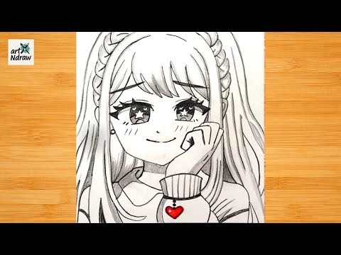 Cute Anime Girl Drawing | Soft Shading Step byStep Pencil Sketch