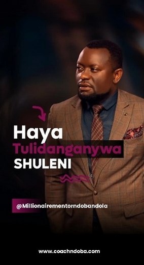 HII INAITWA RAT RACE • • • • • #publicspeaking #Motivational #millionairetips #inspiration | Millionaire mentor Ndobandola | Facebook