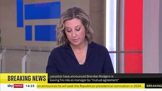 50K views · 289 reactions | BREAKING: Leicester City have announced Brendan Rodgers is leaving his role as manager by "mutual agreement" https://trib.al/Rx0iR33  Sky 501, Virgin 602, Freeview 233 and YouTube | Sky News | Facebook