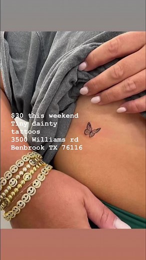 Tiny Dainty Cute Tattoos $30 Flash dainty line line small $30 3500 Williams rd Benbrook TX 76116 This Friday and Saturday!! Ask for ARIEL Walk ins welcome 🙏🏼 Walk ins welcome OR reserve a time to skip the line | Ariel Dejesus