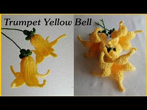 Crochet Angel Trumpet Yellow Bell 😱