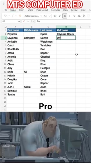 How to Merge Cells in Excel 😲 | Excel Short Trick #excel #shorts #exceltips #youtubeshorts #trending