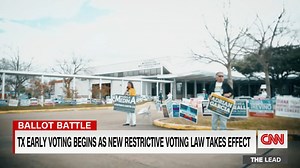 As early voting kicks off in Texas for US congressional seats, CNN's Dianne Gallagher speaks to voters who are seeing their mail-in ballot applications rejected as a result of the state's new laws. | CNN