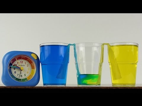 Science for kids - capillary action experiment - timelapse