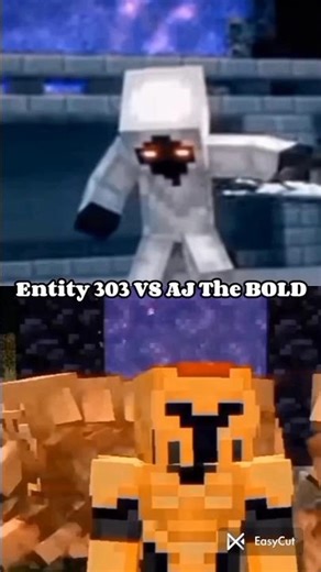 Entity 303 VS AJ The Bold #shorts #minecraft #trending