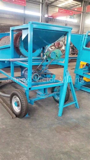 GT0715 Mobile Small Mini Trommel Alluvial Gold Trommel Washing Plant with diesel Engine