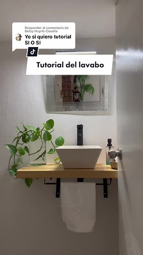 Respuesta a @Betsy Huynh-Ceseña ahora si dl tutorial del lavabo despacito #andymadrigal #lavabo #baño #diseñodeinteriores