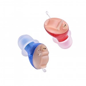 [Hot Item] Invisible in Ear Canal Cic Digital Analog OTC Hearing Aid Aids Deafness Hearing Loss Sound Amplifier Red Blue Color Earsmate