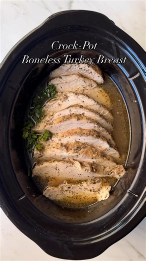 Slow Cooker Boneless Turkey Breast | Shannon Epstein - Fit Slow Cooker Queen