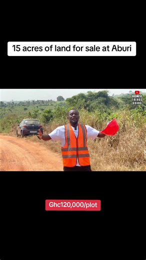 15 acres of land for sale at Aburi. Ghc120,000 for a plot #ghana #land #landforsale #businesstrendsghana