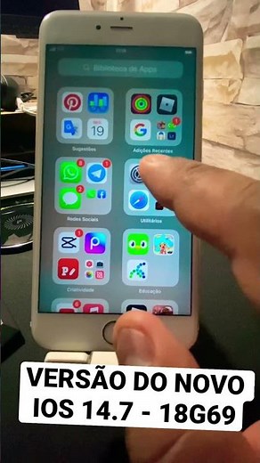 ATUALIZAÇÃO do iOS 14.7 no IPHONE 6S PLUS | #SHORTS