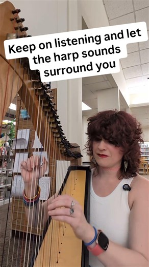 The algorithm says this is your theme song 🪉 #harp #harpist #harpmusic