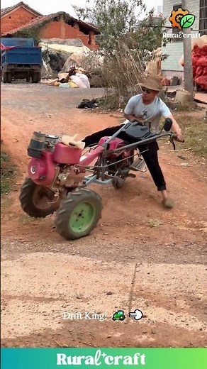Tractor Drifting: Farmer's Got Skills... Or Does He? #drift #tractor #fail