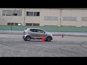 ビギナーズジムカーナin筑波 前日練習会 HA36アルトワークス 2018/02/17