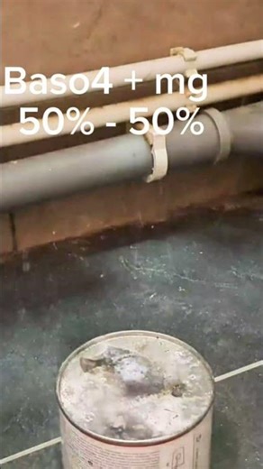 Flash Powder test: BASO4 + MG #flashpowder #fireworks #experiment #test