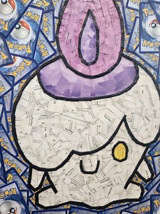 Litwick Pokemon Trading Card Collage Artwork (16x20) - Etsy