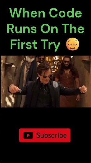 When code runs on the first try 😌