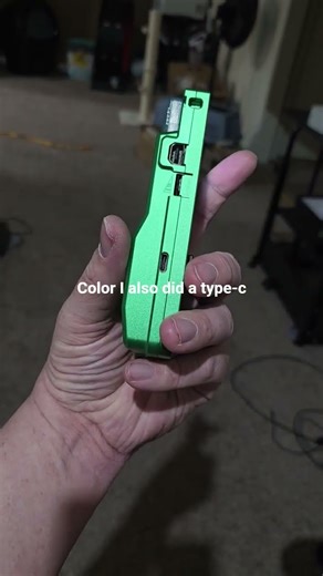 game boy Color boxy pixel shell and OLED and type c mod