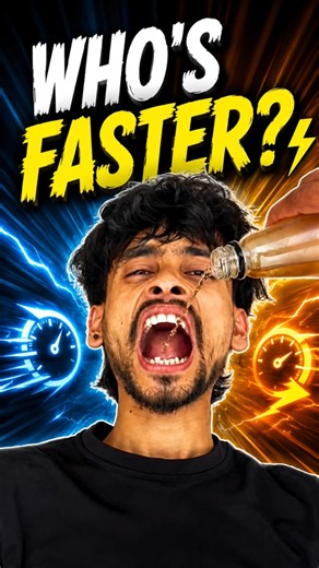 WHO'S FASTER? ⚡😂