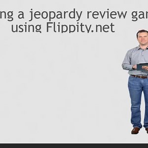 Creating an jeopardy interactive game using the flippity.net template