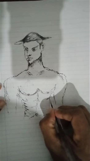 how i draw bodybuilder #drawing