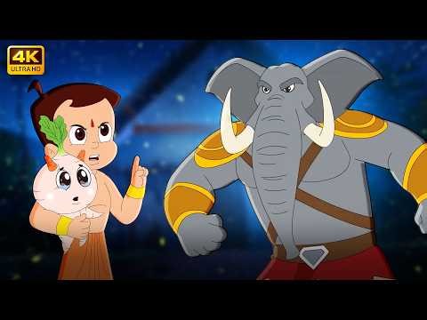 Chhota Bheem VS Giant Elephant | Latest 4K Movies for Kids | Fun Kids Videos in Hindi