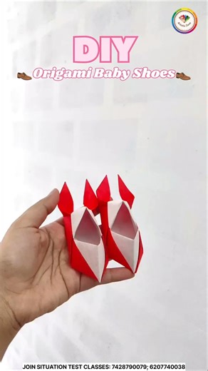 NIFT SITUATION TEST PREPARATION | TOPIC: DIY ORIGAMI BABY SHOES 👟 | ARTISTIC ZONE | 7428790079