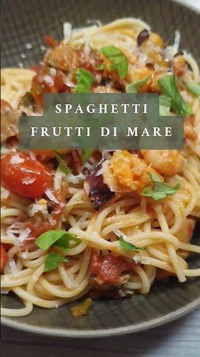 Spaghetti frutti di mare - super einfaches und schnelles Rezept für zwei Personen