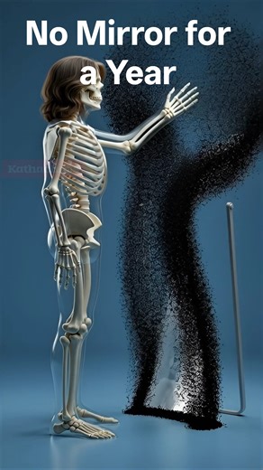 What if you stop looking yourself in the mirror for a year ?🤔#science #face #explained #ai #viral