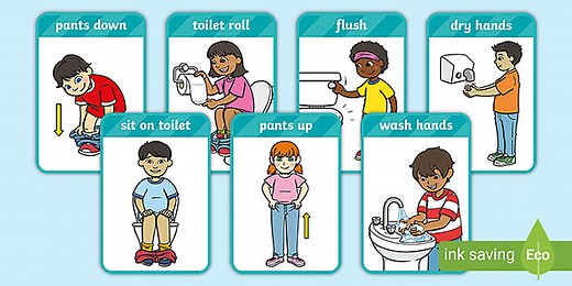 Toilet Procedure Flash Cards