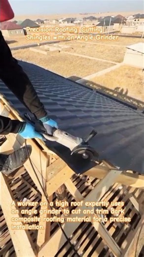 Precision Roofing: Cutting Shingles with an Angle Grinder