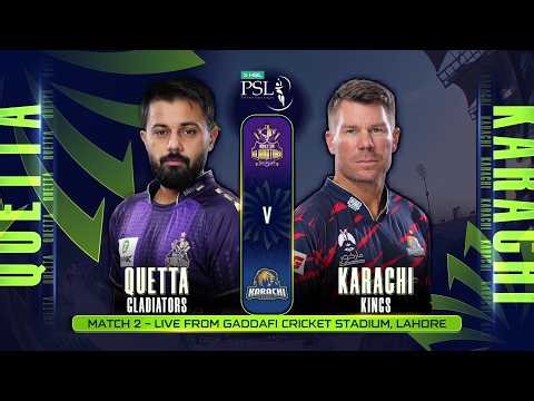 Highlights: 2nd Match, Quetta Gladiators vs Karachi Kings | 2nd Match, QG vs KK
