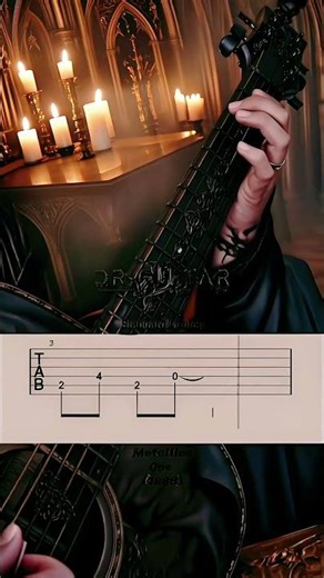 Dark Acoustic Melody | Fingerstyle Tabs 🔥🎸 #guitar #viralshorts”