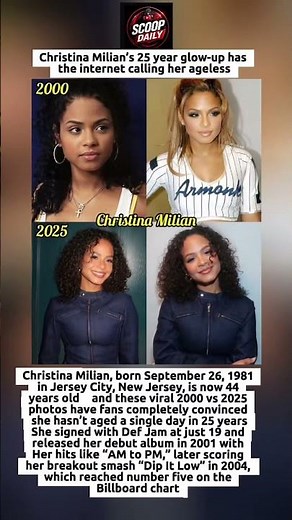 Christina Milian 25 Years Apart At 44 She Looks Exactly the Same as She Did at 19
