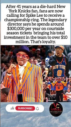 $10 Million Later... Spike Lee Deserves a Ring #SpikeLee #NYknicks #KnicksNation