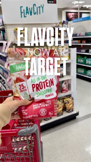 Katherine Starks on Instagram: "Girlfriends! You can now grab my favorite Protein Smoothie :::I have one every.single.morning::: when you are on your next @target run because they now carry 10 serving bags of @flavcity ! You can also get the Target-Exclusive Strawberry Shortcake flavor in-store or on Target.com! #flavcitypartner"