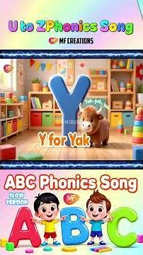 ABC Phonics Song | Nursery Rhymes and Kids Songs | Learn Alphabet Sounds U to Z