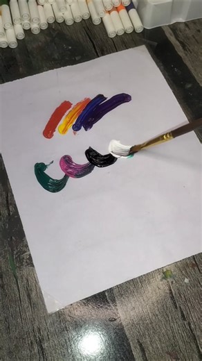 colour mixing 🖌️.#painting #reels #lippanartwork