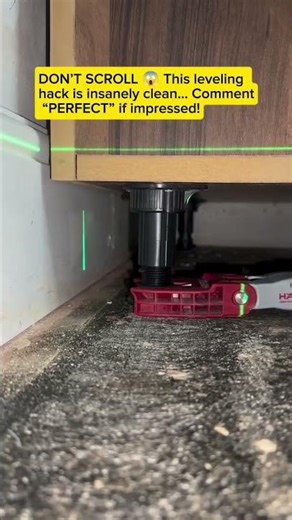 This Cabinet Leveling Tool Feels Like CHEATING 😳 Perfect in Seconds! #tools #asmr #shorts