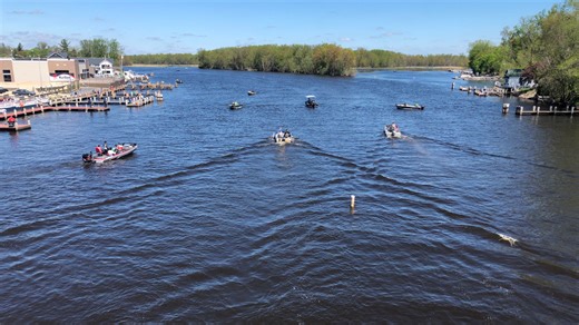 White bass run is underway on the Wolf River in Fremont