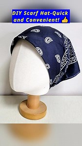 DIY Scarf Hat-Quick and Convenient! 👍 #hatmaking #diyprojects #handmadecraft #midweekmotivation #minimalistliving #sustainableliving #selfimprovement #SustainableCraftsmanship #handmadewithloveandcare #sewingtutorial #BeginnersGuide #NationalCreativityDay #beginnersewing #makingvideo #satisfyingvideosdaily #easytutorial | All Girls' Things