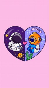 8.2K views · 119 reactions | Space and Ocean❤️ #space #ocean #astronaut #diver #illustration #tutorial #love | Catalyst Labs | Facebook
