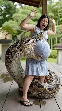 MIRACLE RESCUE GIANT PYTHON Swallows Pregnant Woman in Japan!