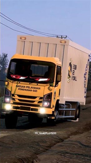 Sopir makan bergizi gratis nekat lewat jalur angker 😭 #shorts #eurotrucksimulator2 #bussid
