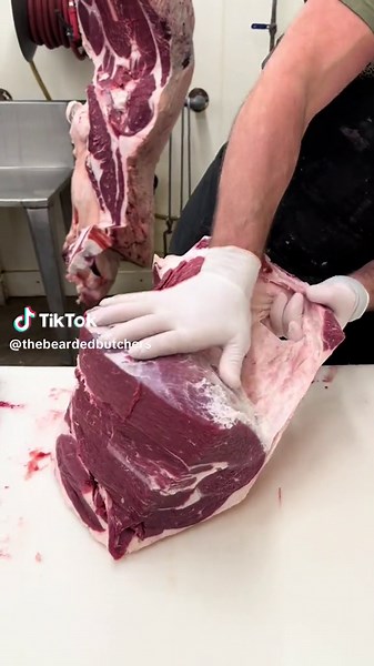 Butchering a Beautiful Beef Round Tip Roast