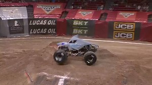 A shark backflip has been spotted nearby. Ashley Sanford is your freestyle winner 😎 #LasVegas | Monster Jam