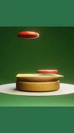 Burger Animation in Blender! #burger #animation #blender